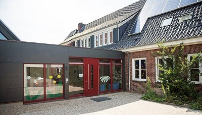 Eingang Kindergarten der Kita Verheißung